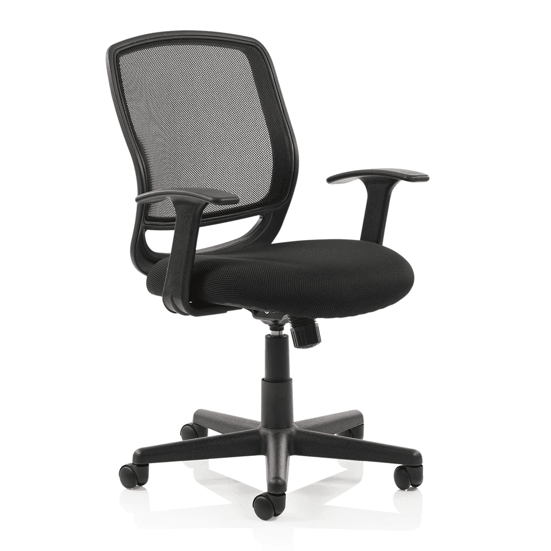 Mave Medium Mesh Back Task Operator Office Chair - Airmesh Seat, Plastic Frame, 125kg Capacity, 8hr Usage, Flat Packed, Adjustable Height & Tilt