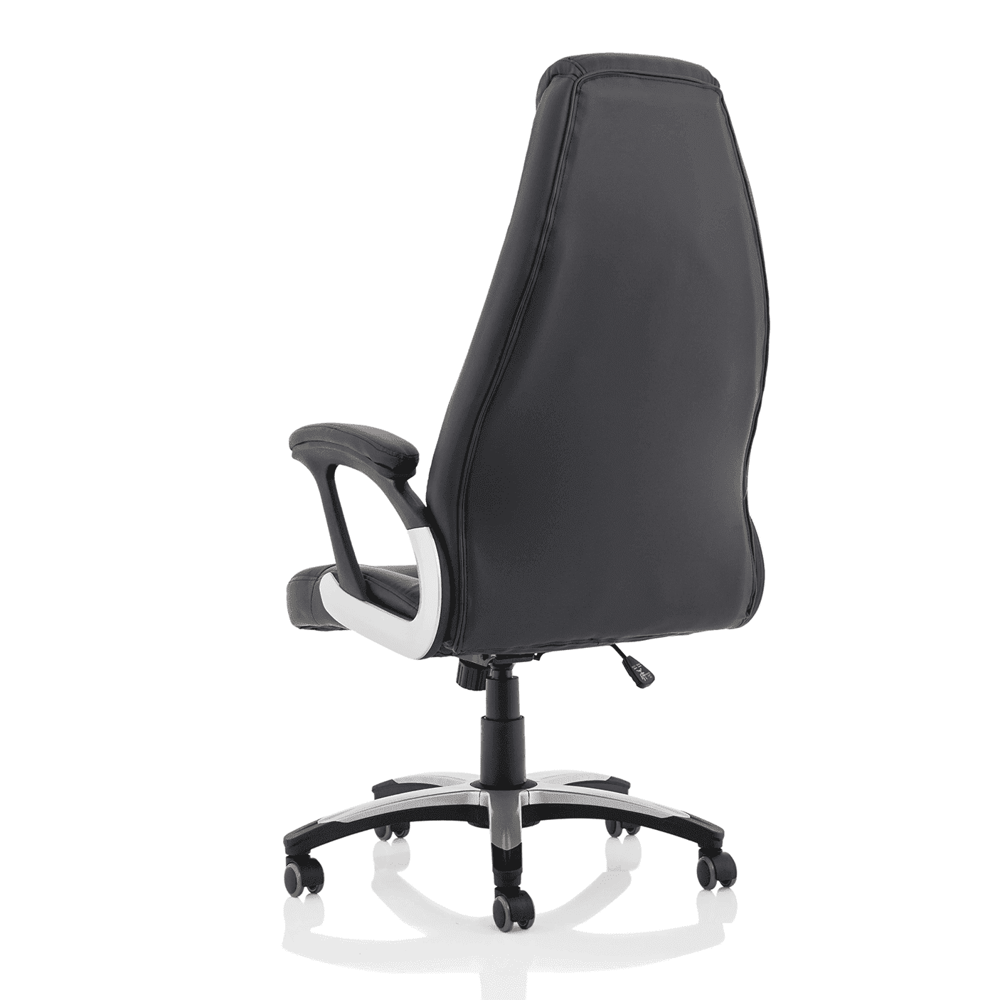 Metropolis High Back Executive Office Chair - Black Leather, Metal & Plastic Frame, 120kg Capacity, 8hr Usage, Gas Height & Tilt Adjustments