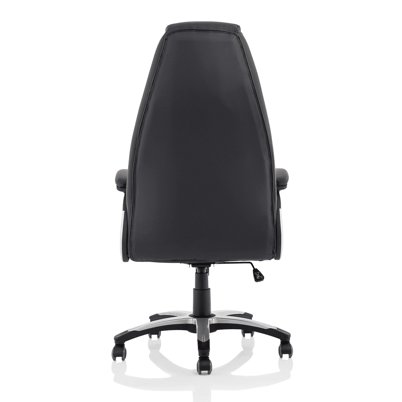 Metropolis High Back Executive Office Chair - Black Leather, Metal & Plastic Frame, 120kg Capacity, 8hr Usage, Gas Height & Tilt Adjustments