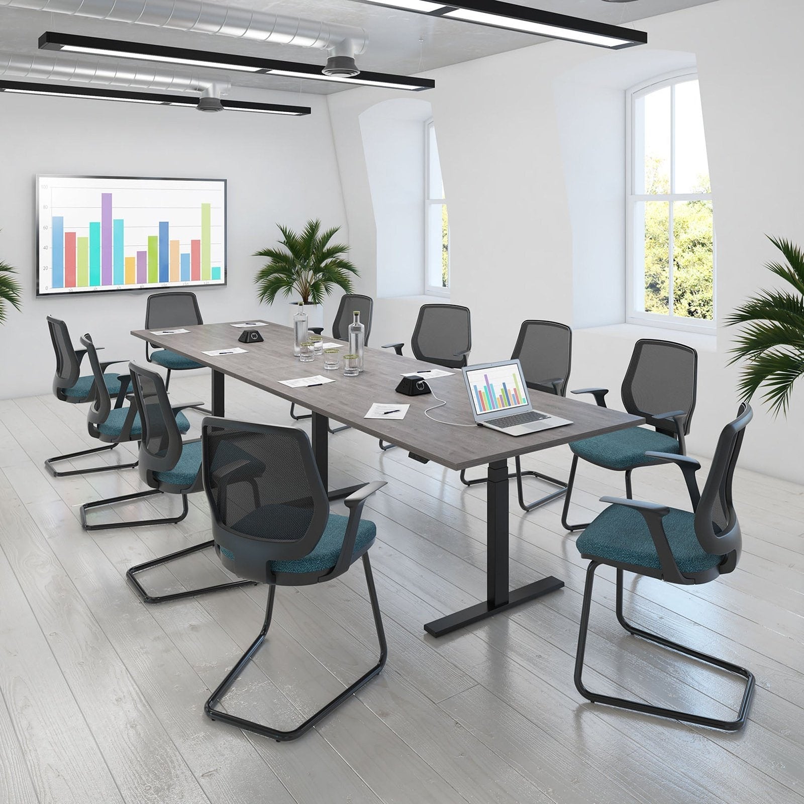 Elev8 Touch boardroom table - Office Products Online