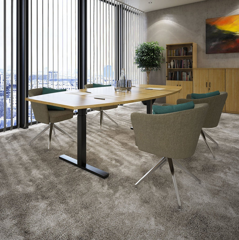 Elev8 Touch radial end boardroom table - Office Products Online