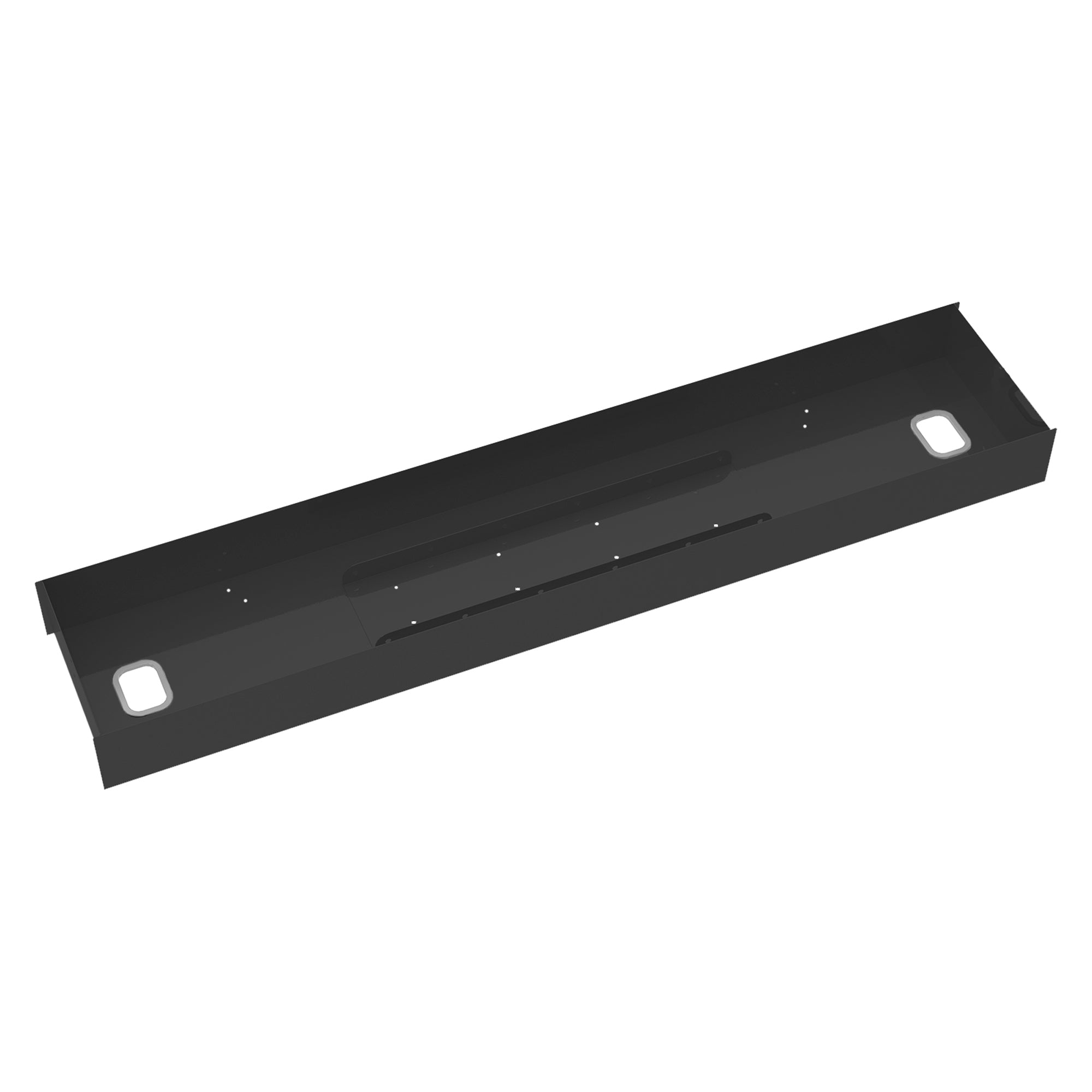 Elev8 lower cable channel with cover for back-to-back desks - Office Products Online