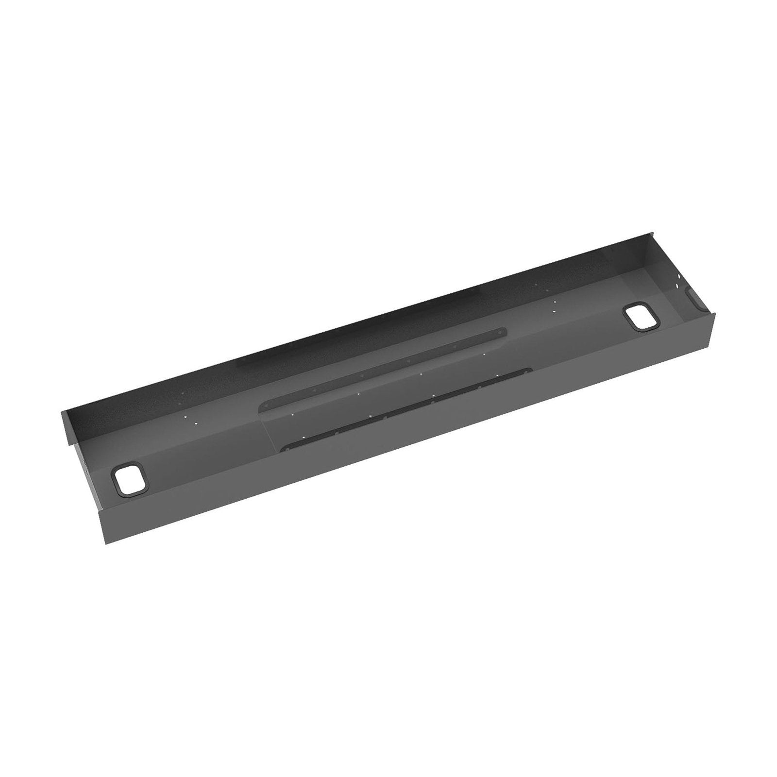 Elev8 lower cable channel with cover for back-to-back desks - Office Products Online
