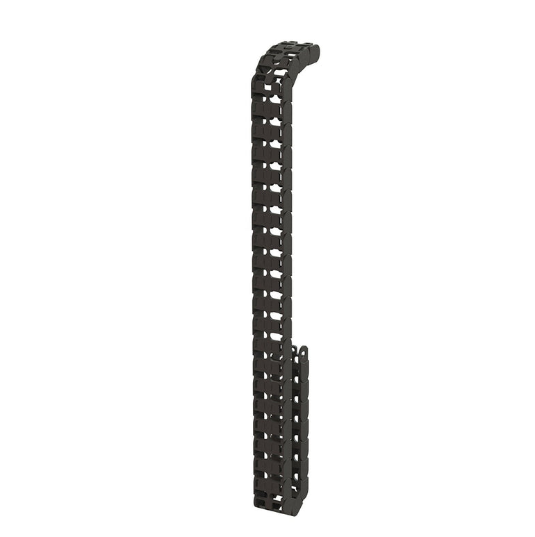 Elev8 vertical cable chain for back-to-back desks - black - Office Products Online