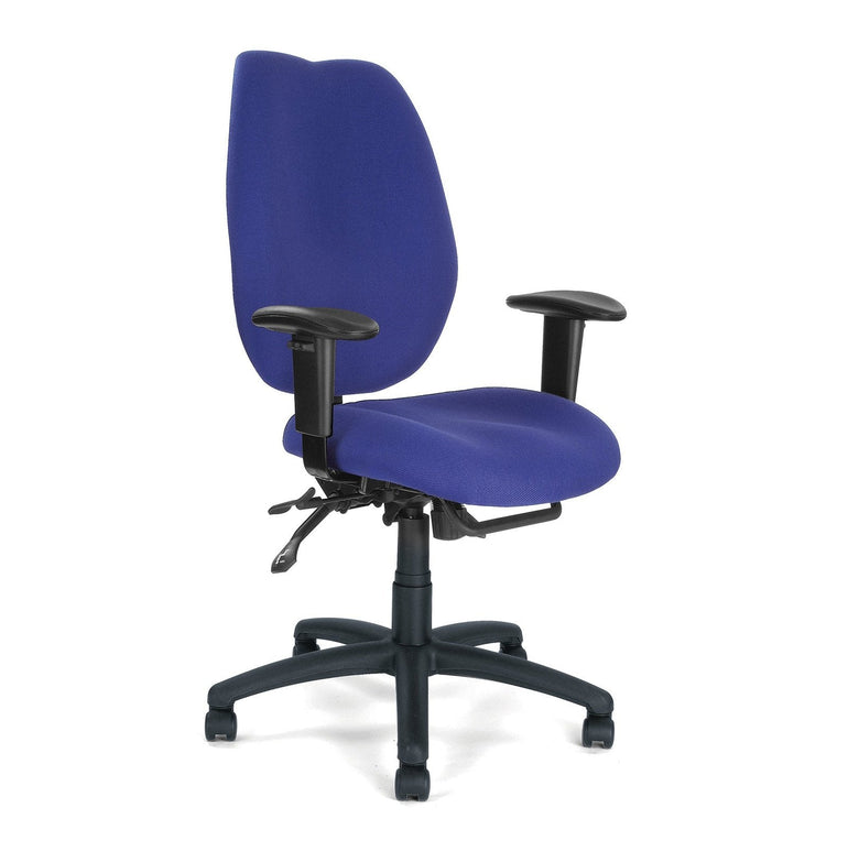 Ergonomic High Back 24 Hour Multi-Functional Synchronous Operator Chair with Multi-Adjustable Arms - Office Products Online