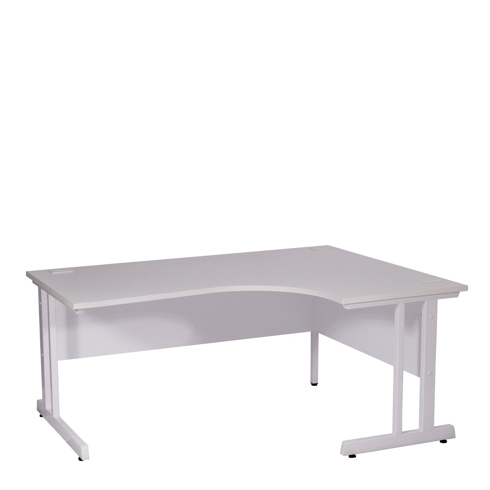 Ergonomic Right Hand Corner Desk - 1400mm Wide with Cable Management & Modesty Panels - Office Products Online