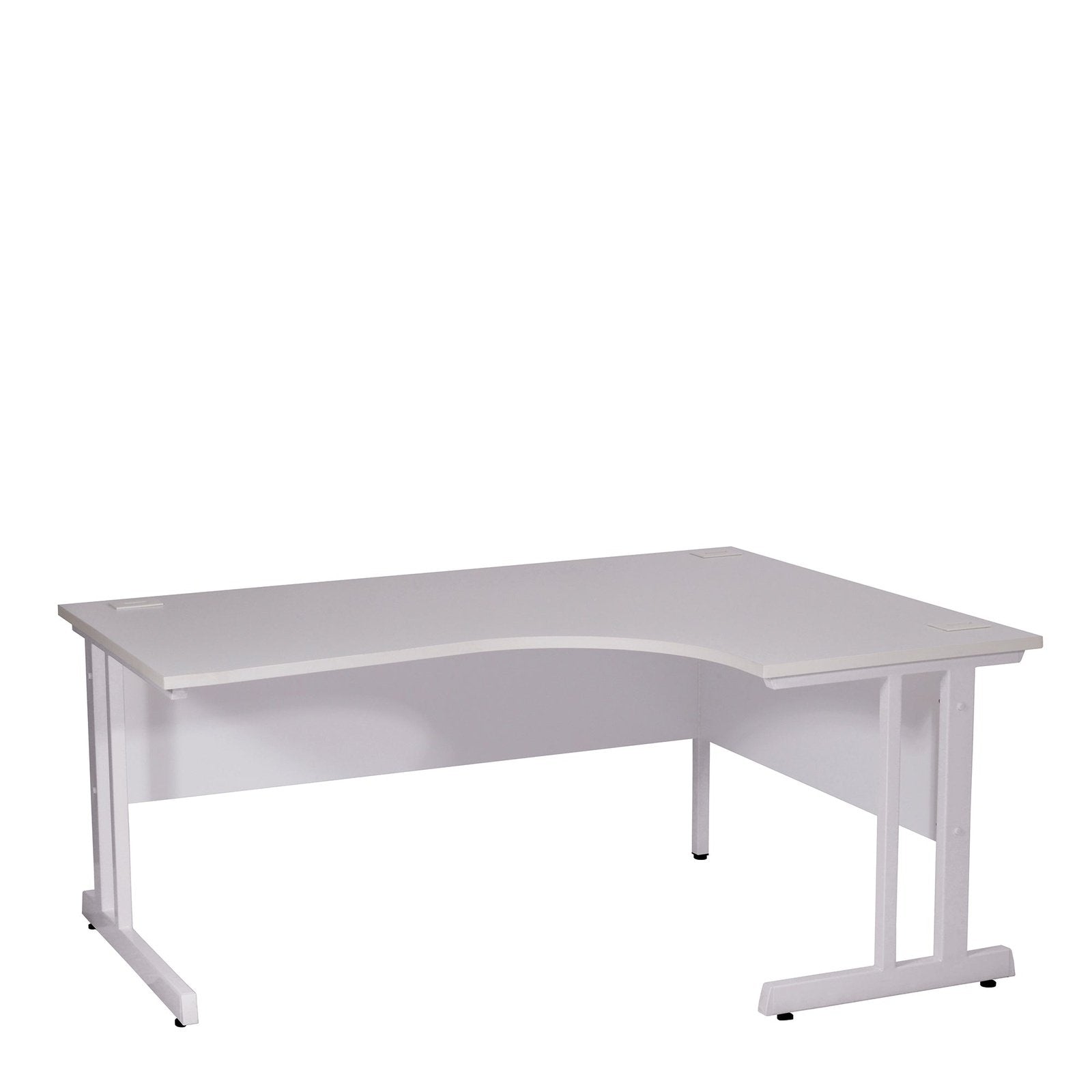 Ergonomic Right Hand Corner Desk - 1600mm Wide with Cable Management & Modesty Panels - Office Products Online