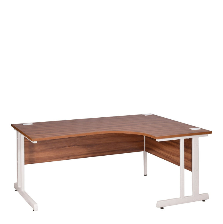 Ergonomic Right Hand Corner Desk - 1800mm Wide with Cable Management & Modesty Panels - Office Products Online