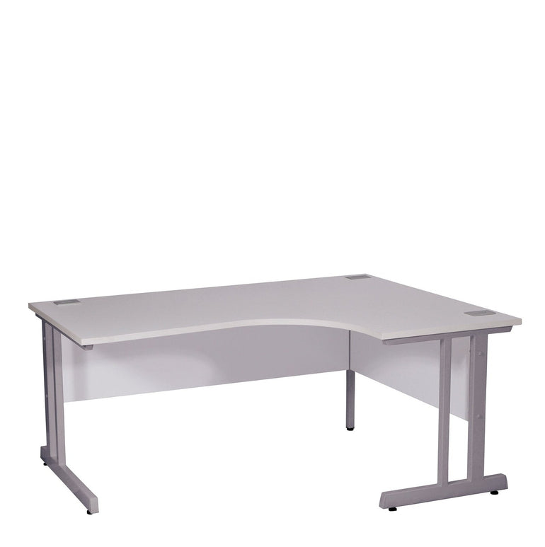 Ergonomic Right Hand Corner Desk - 1800mm Wide with Cable Management & Modesty Panels - Office Products Online