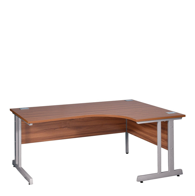 Ergonomic Right Hand Corner Desk - 1800mm Wide with Cable Management & Modesty Panels - Office Products Online