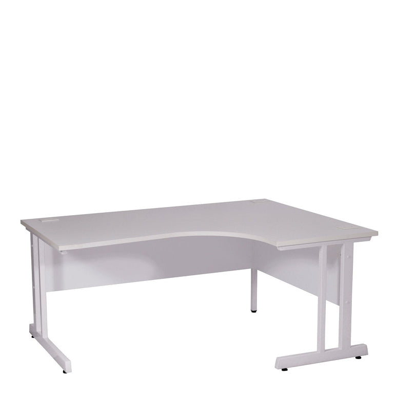 Ergonomic Right Hand Corner Desk - 1800mm Wide with Cable Management & Modesty Panels - Office Products Online