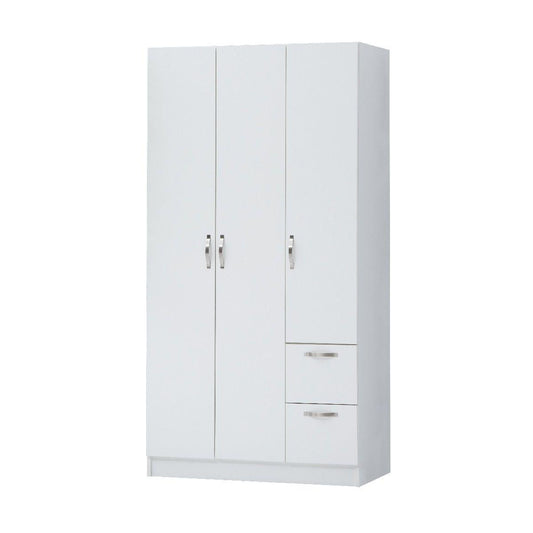 Essentials Door Double Wardrobe Drawers allhomely