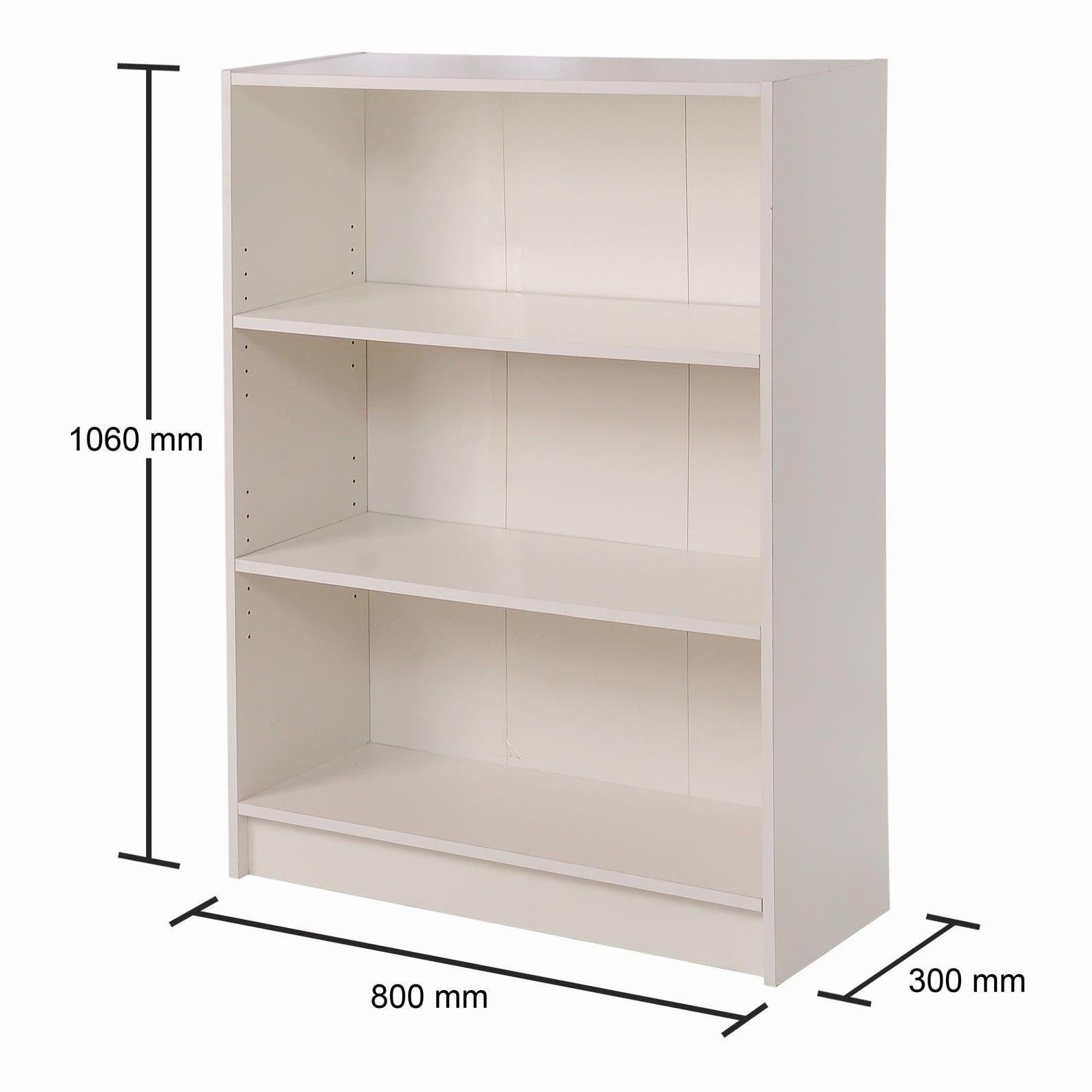 Essentials Low Wide Bookcase allhomely