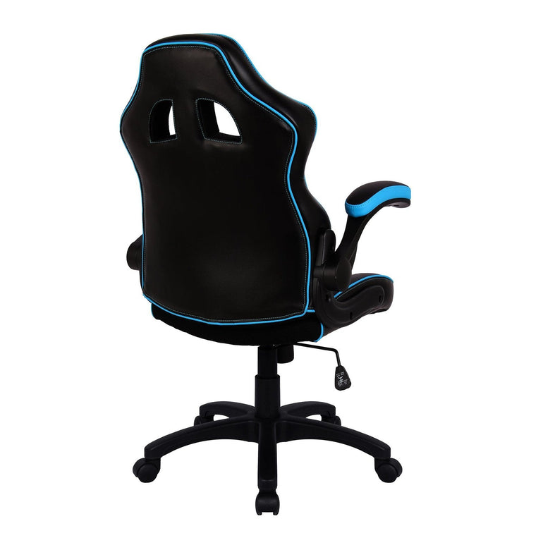 Executive Ergonomic Gaming Style Office Chair with Folding Arms, Integral Headrest and Lumbar Support - Office Products Online