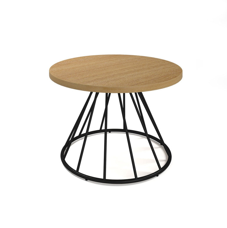 Figaro coffee table with black spiral base - Office Products Online