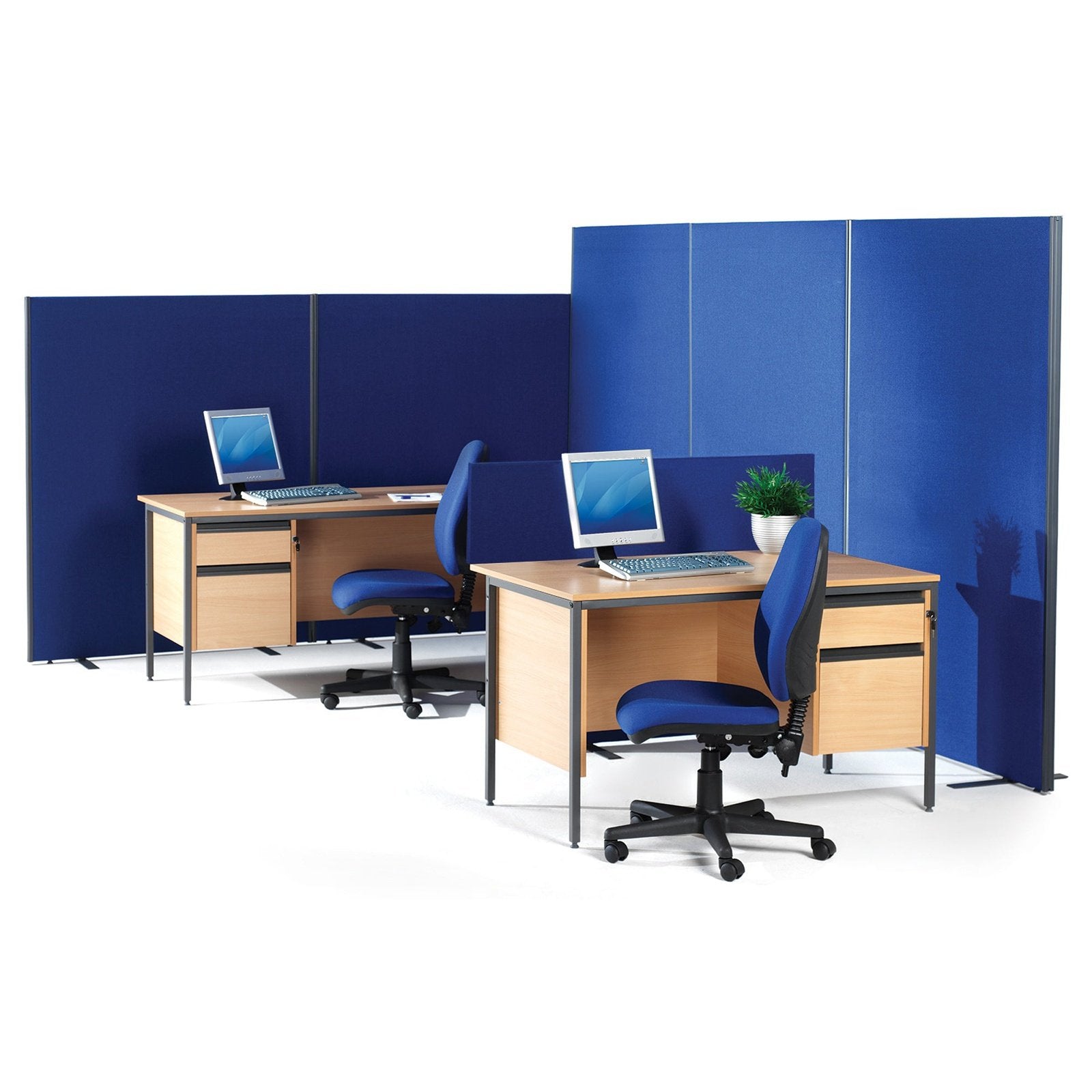 Floor standing fabric screen - Office Products Online