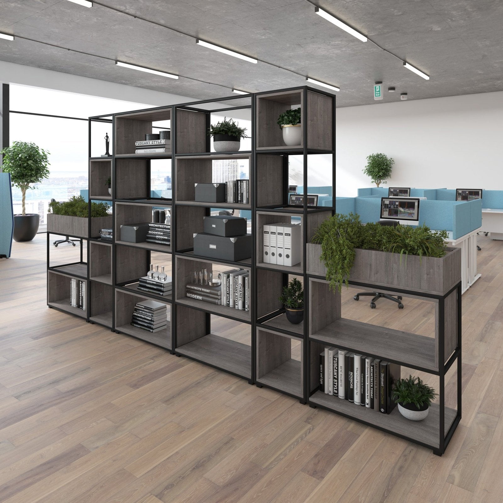 Flux modular storage single wooden cubby shelf - Office Products Online