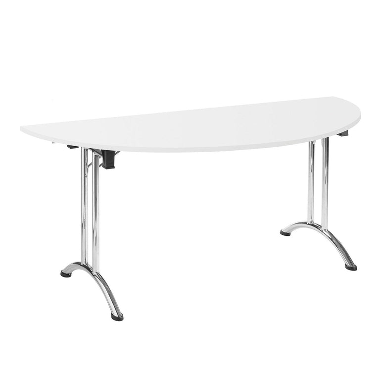 Folding Semi-circular Table - 1600x800mm - Office Products Online