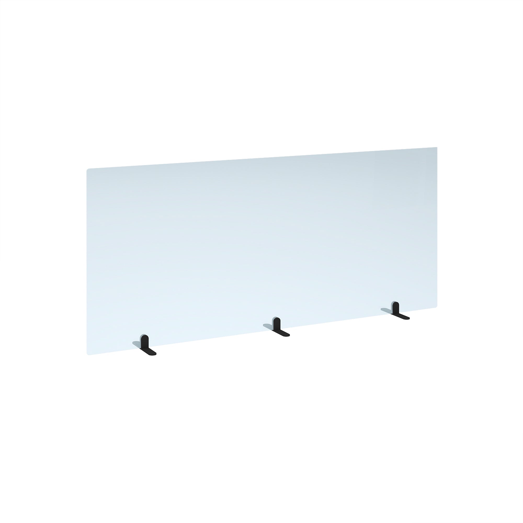 Free standing acrylic 700mm high screen - Office Products Online