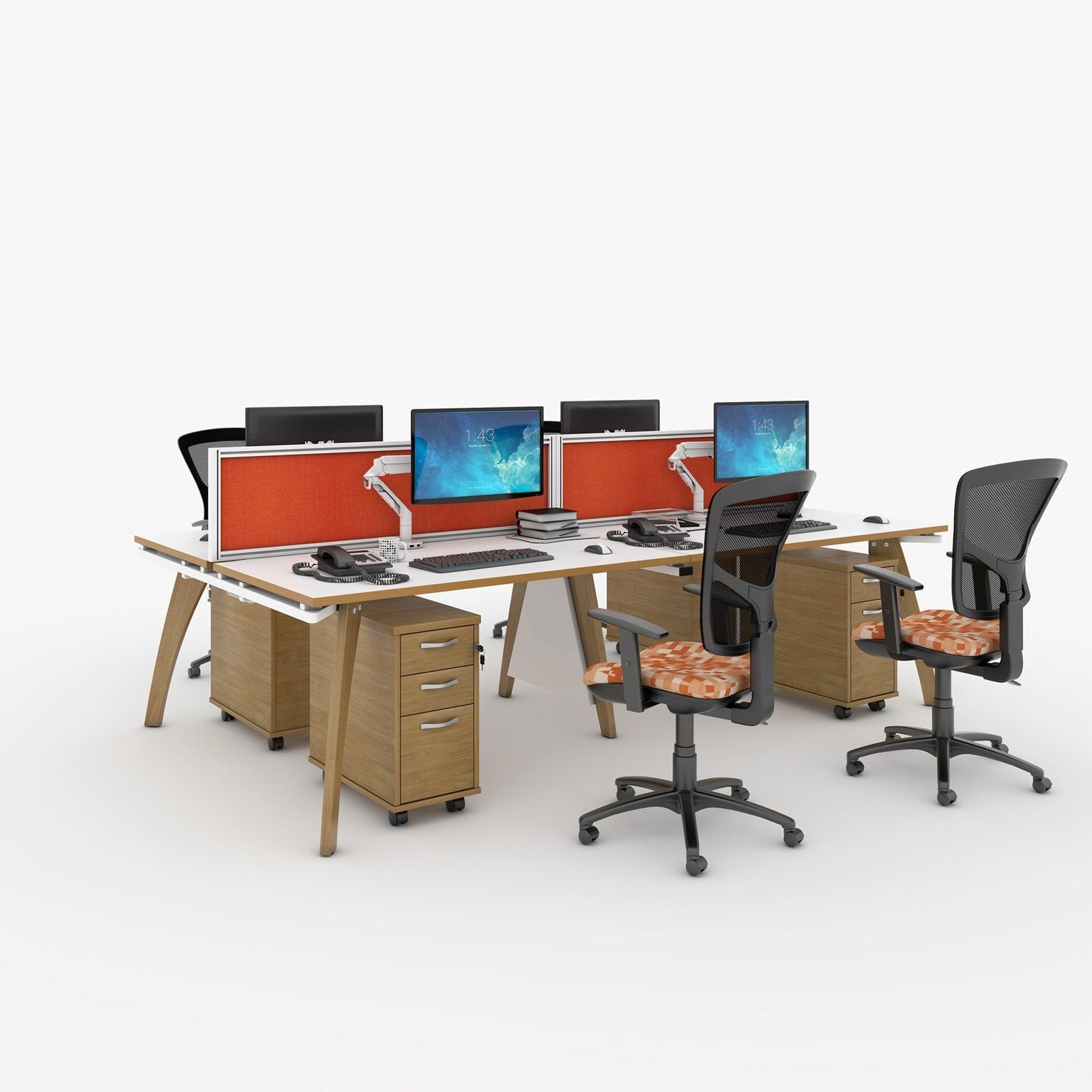 Fuze to back desks 1600 deep - Office Products Online