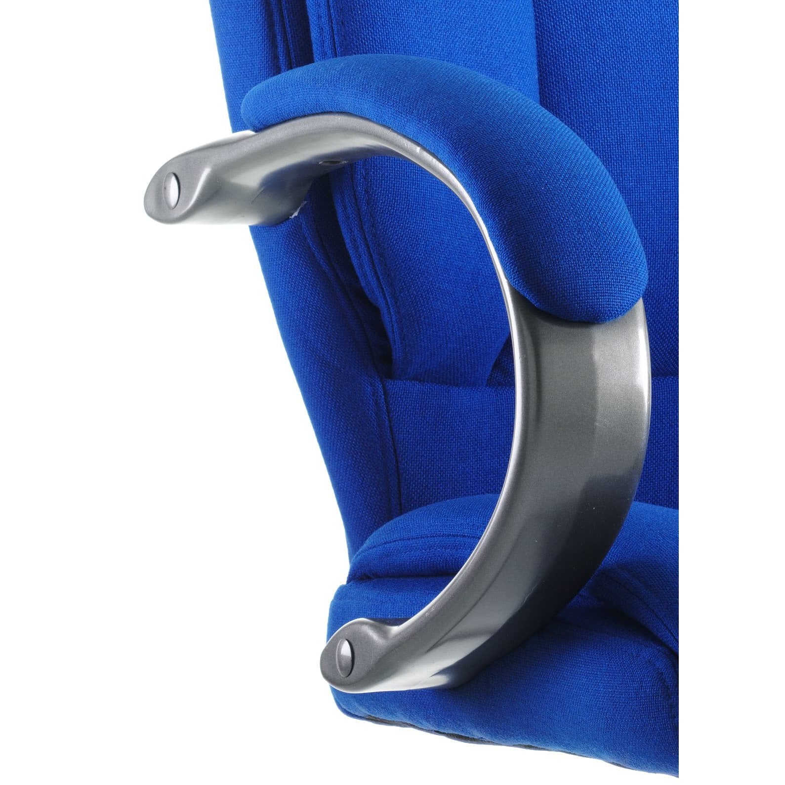 Galloway High Back Cantilever Visitor Chair with Arms - Fabric & Bonded Leather, Metal Frame, 115kg Capacity, 8hr Usage