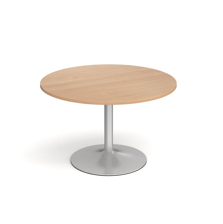 Genoa circular dining table with trumpet base - Office Products Online