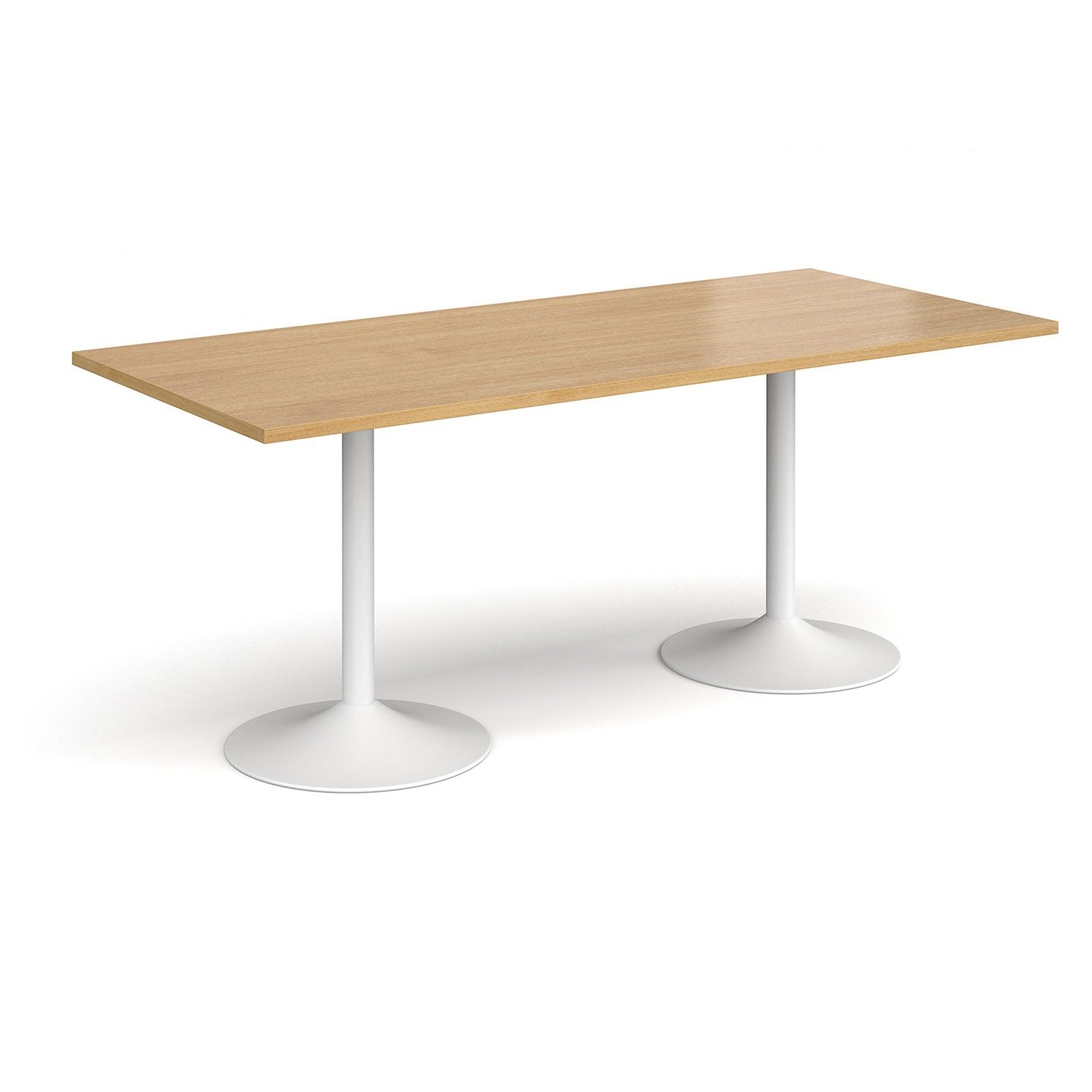 Genoa rectangular dining table with trumpet base - Office Products Online