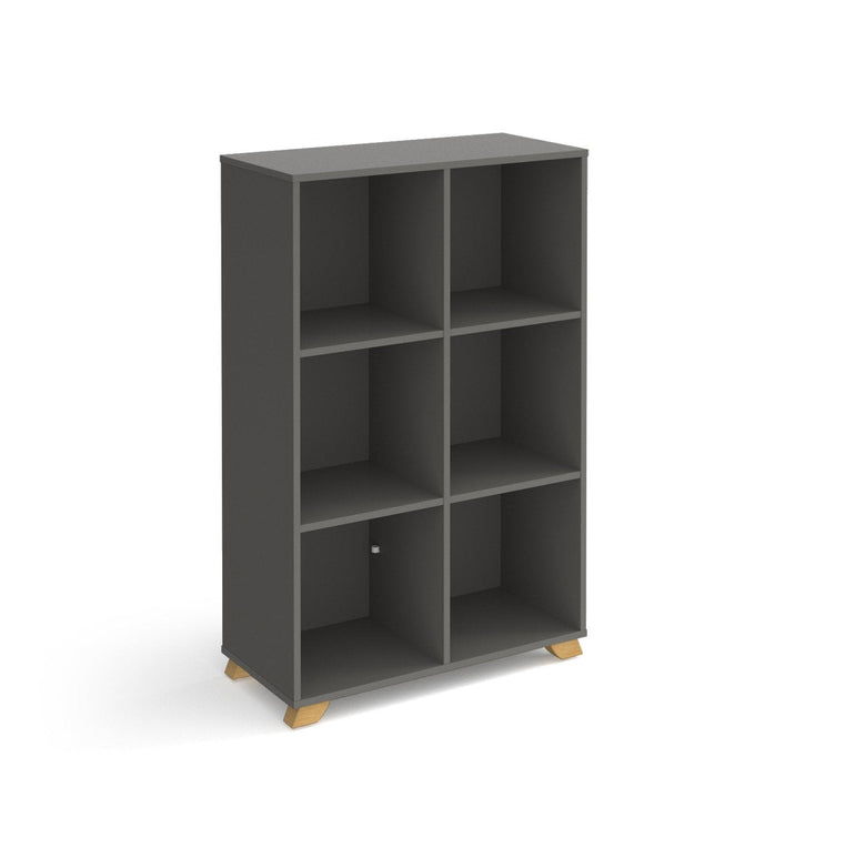 Giza cube storage unit with wooden legs - Office Products Online