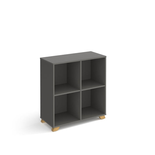 Giza cube storage unit with wooden legs - Office Products Online