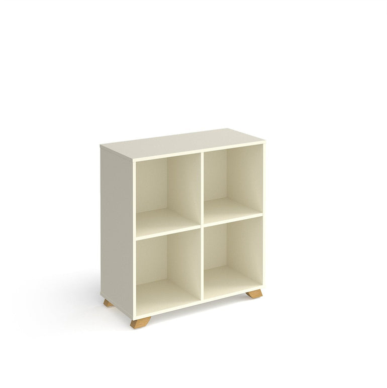 Giza cube storage unit with wooden legs - Office Products Online