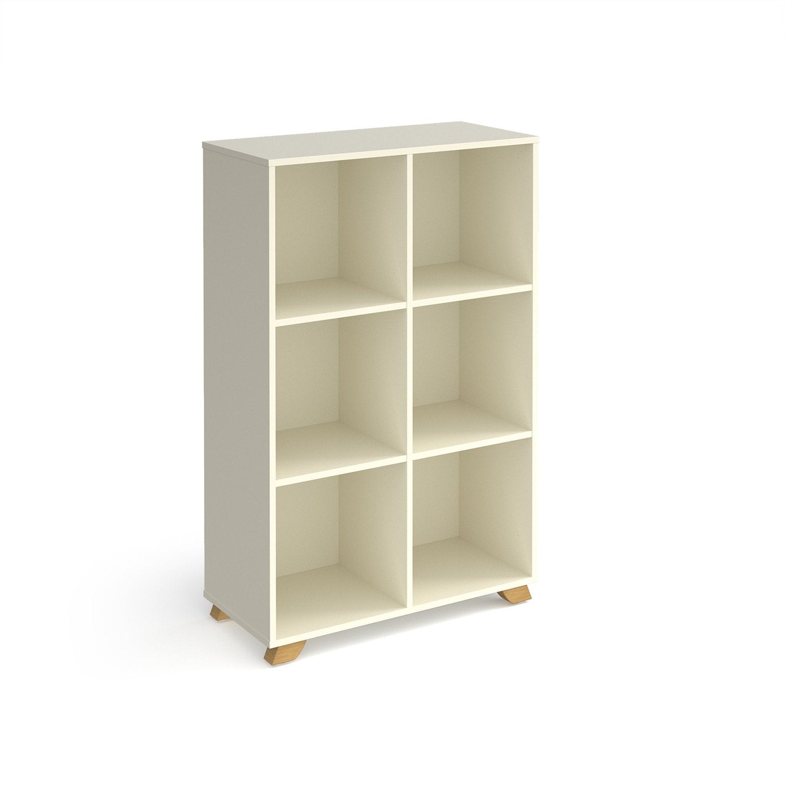 Giza cube storage unit with wooden legs - Office Products Online