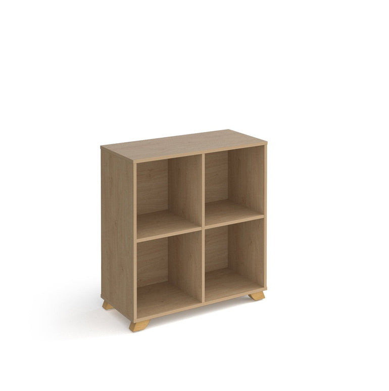 Giza cube storage unit with wooden legs - Office Products Online