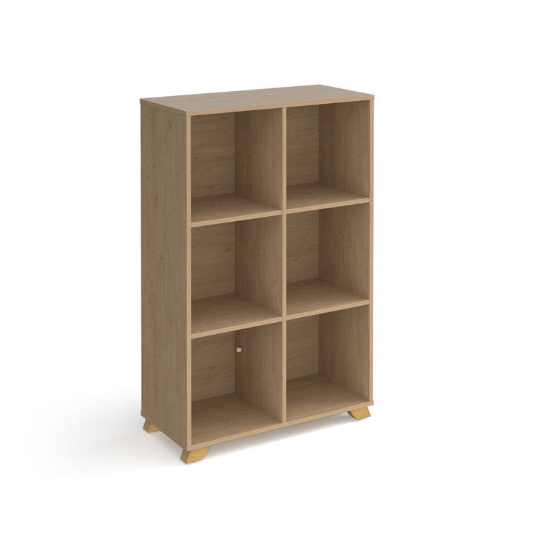 Giza cube storage unit with wooden legs - Office Products Online