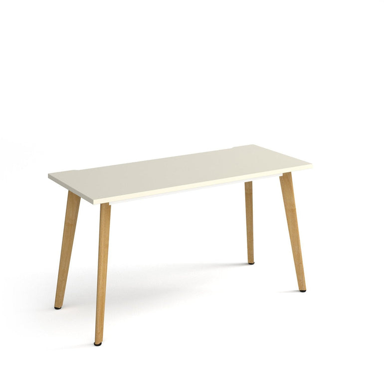 Giza straight desk with wooden legs - Office Products Online