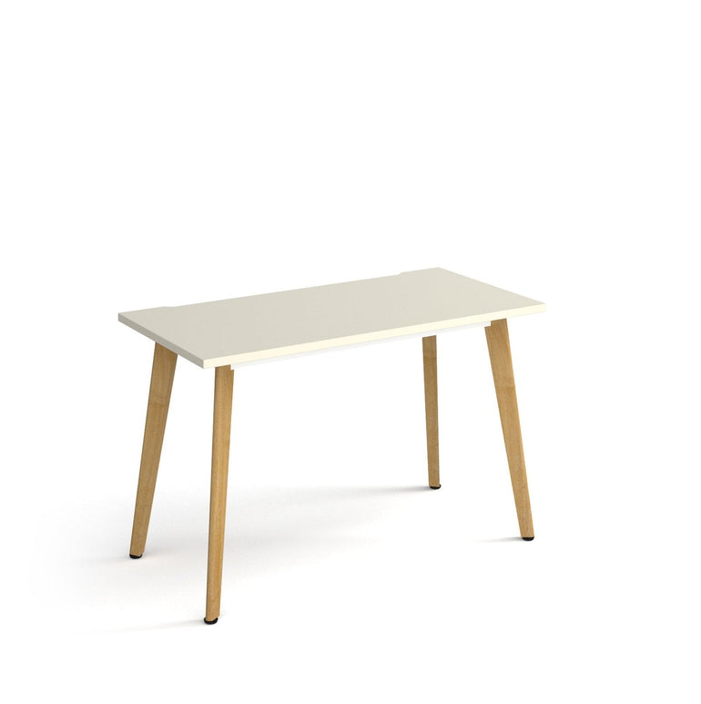 Giza straight desk with wooden legs - Office Products Online