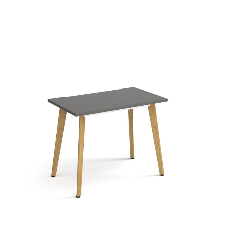 Giza straight desk with wooden legs - Office Products Online