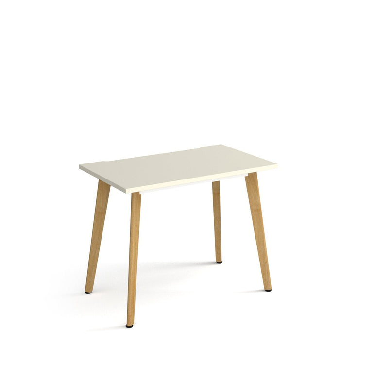 Giza straight desk with wooden legs - Office Products Online