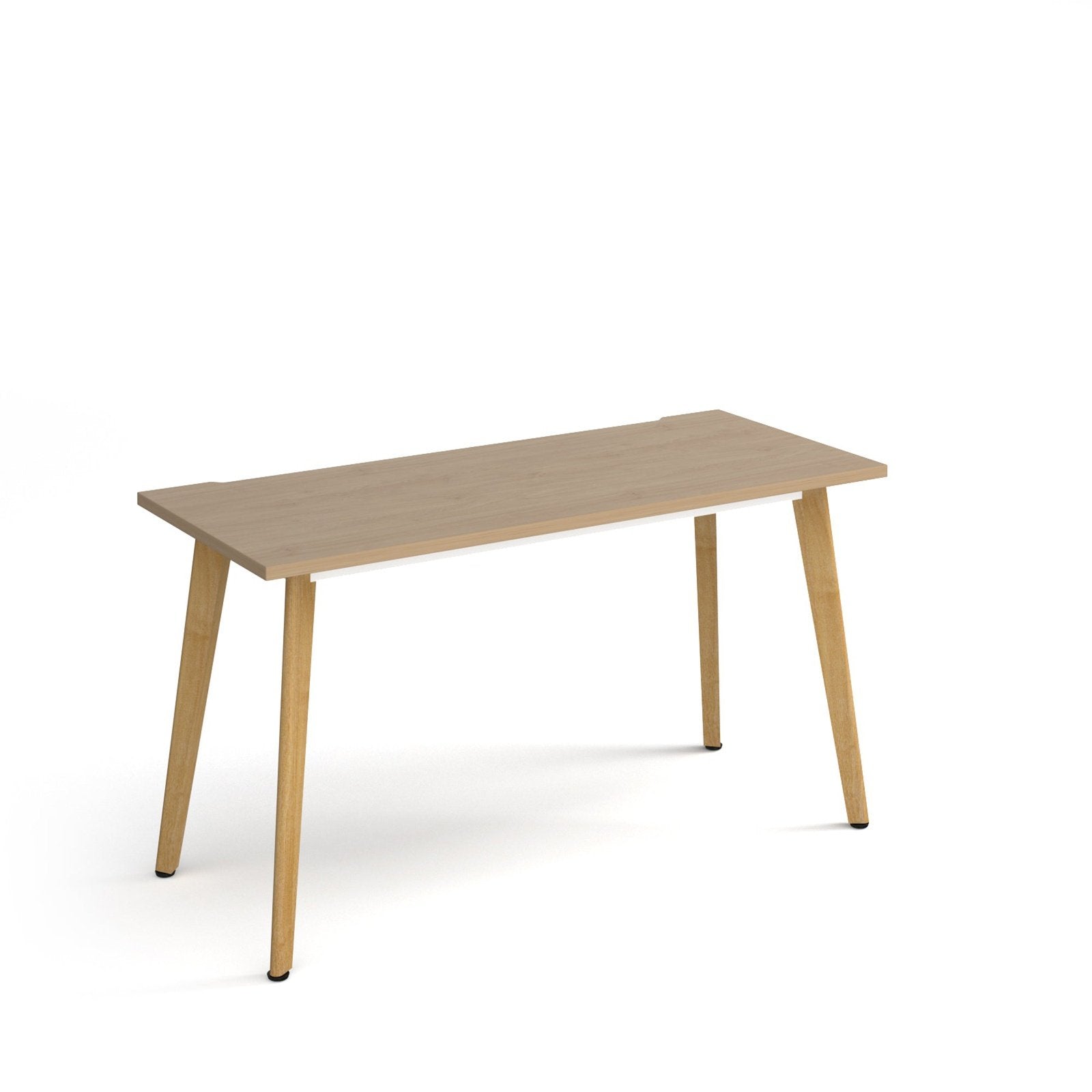 Giza straight desk with wooden legs - Office Products Online