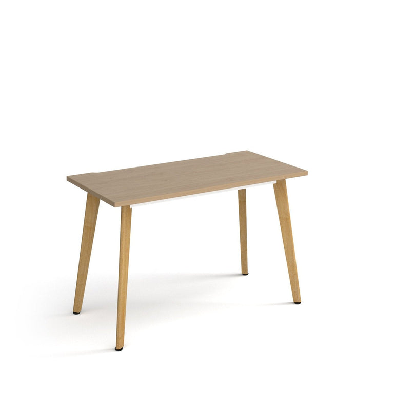 Giza straight desk with wooden legs - Office Products Online