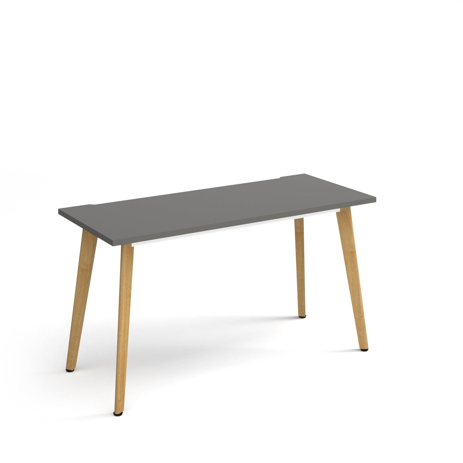 Giza straight desk with wooden legs - Office Products Online