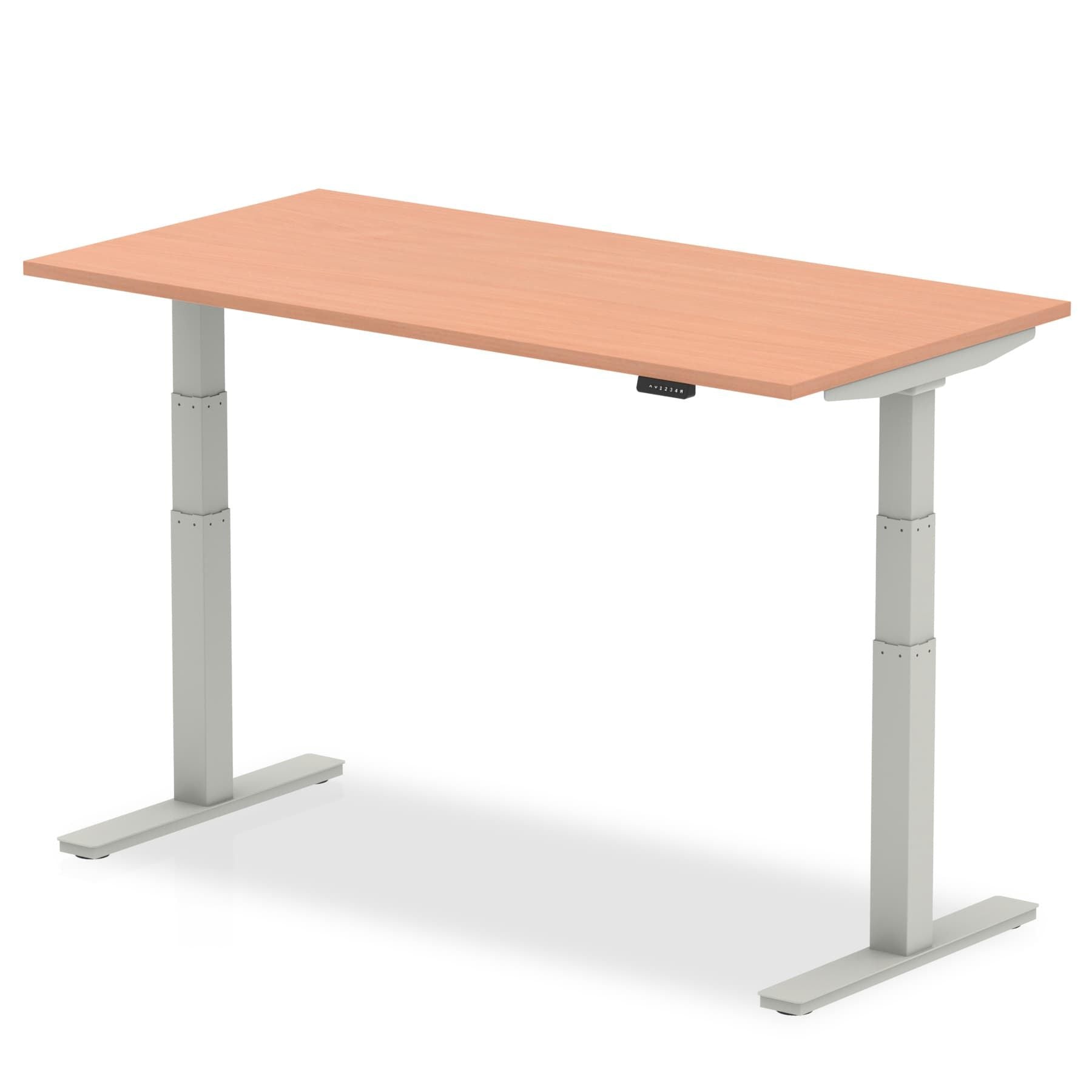 Air Height Adjustable Desk - 1200-1800mm Width, 800mm Depth, 660-1310mm Height, MFC Material, 5-Year Guarantee, Self-Assembly, Multiple Frame Colors