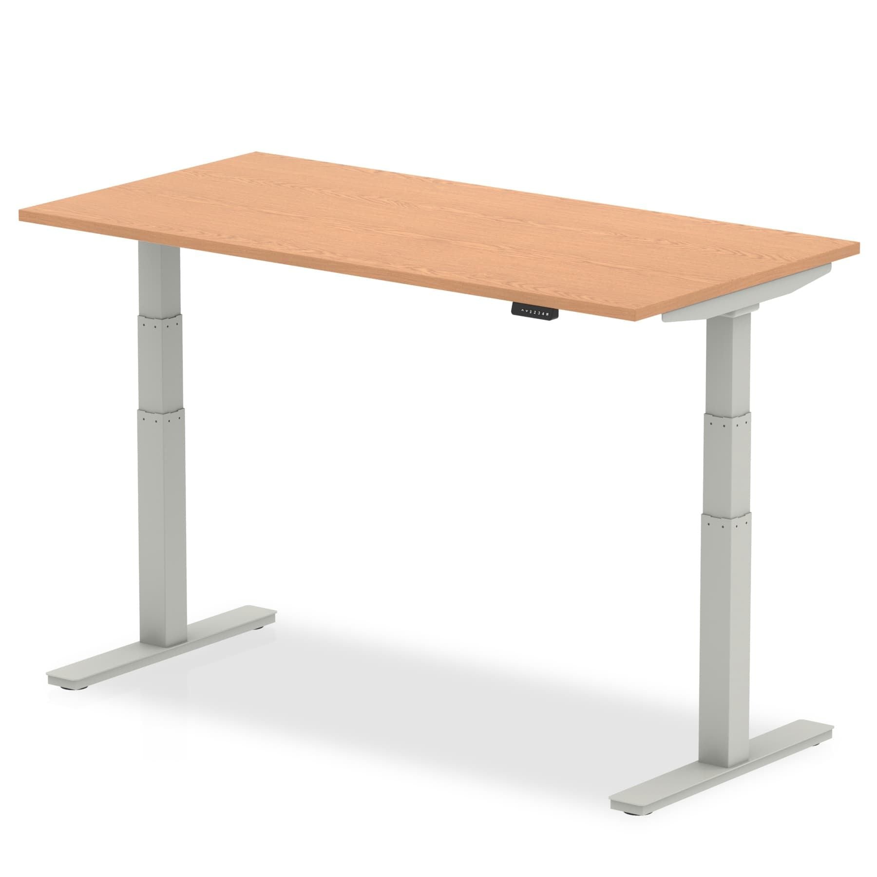 Air Height Adjustable Desk - 1200-1800mm Width, 800mm Depth, 660-1310mm Height, MFC Material, 5-Year Guarantee, Self-Assembly, Multiple Frame Colors