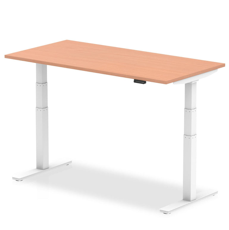 Air Height Adjustable Desk - 1200-1800mm Width, 800mm Depth, 660-1310mm Height, MFC Material, 5-Year Guarantee, Self-Assembly, Multiple Frame Colors