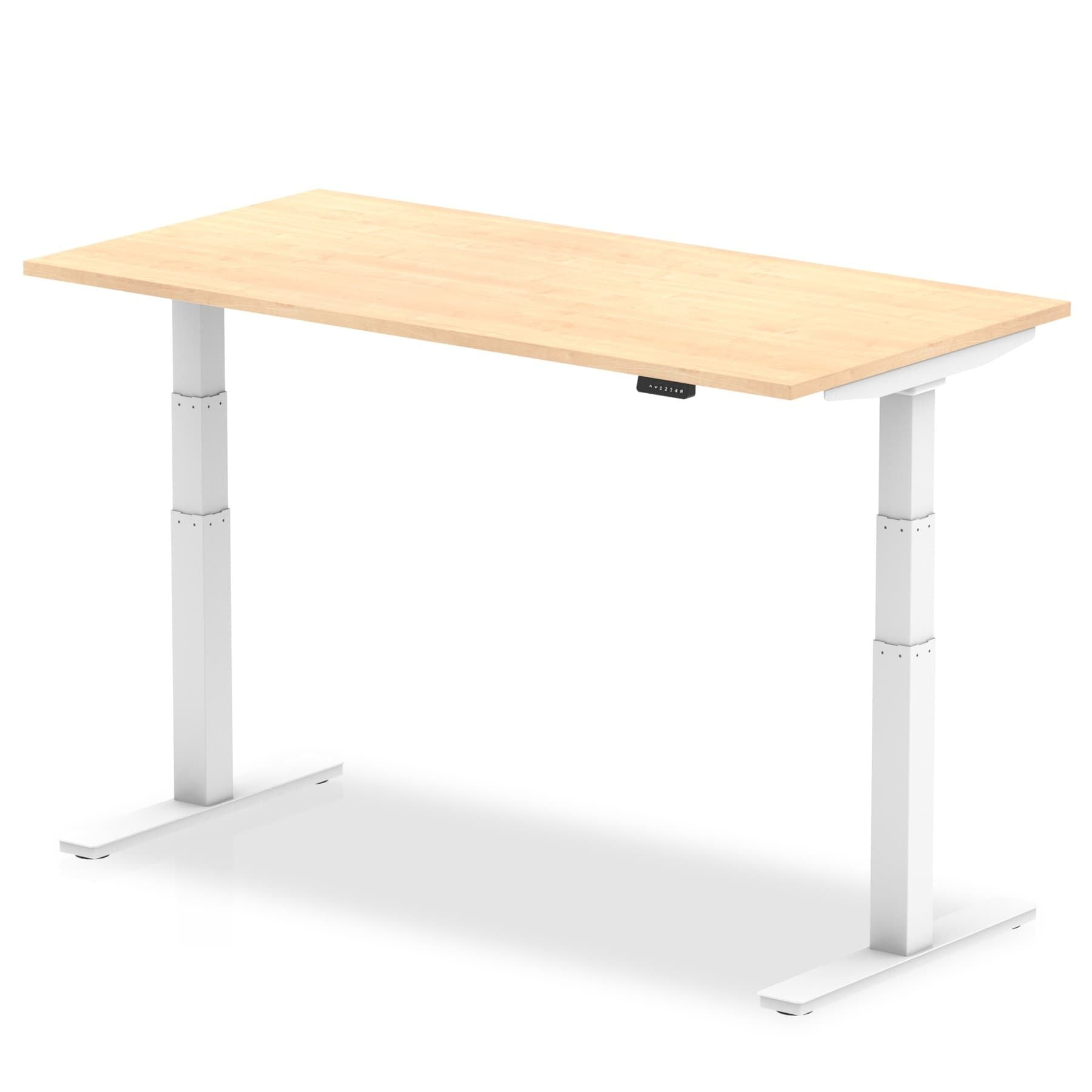 Air Height Adjustable Desk - 1200-1800mm Width, 800mm Depth, 660-1310mm Height, MFC Material, 5-Year Guarantee, Self-Assembly, Multiple Frame Colors