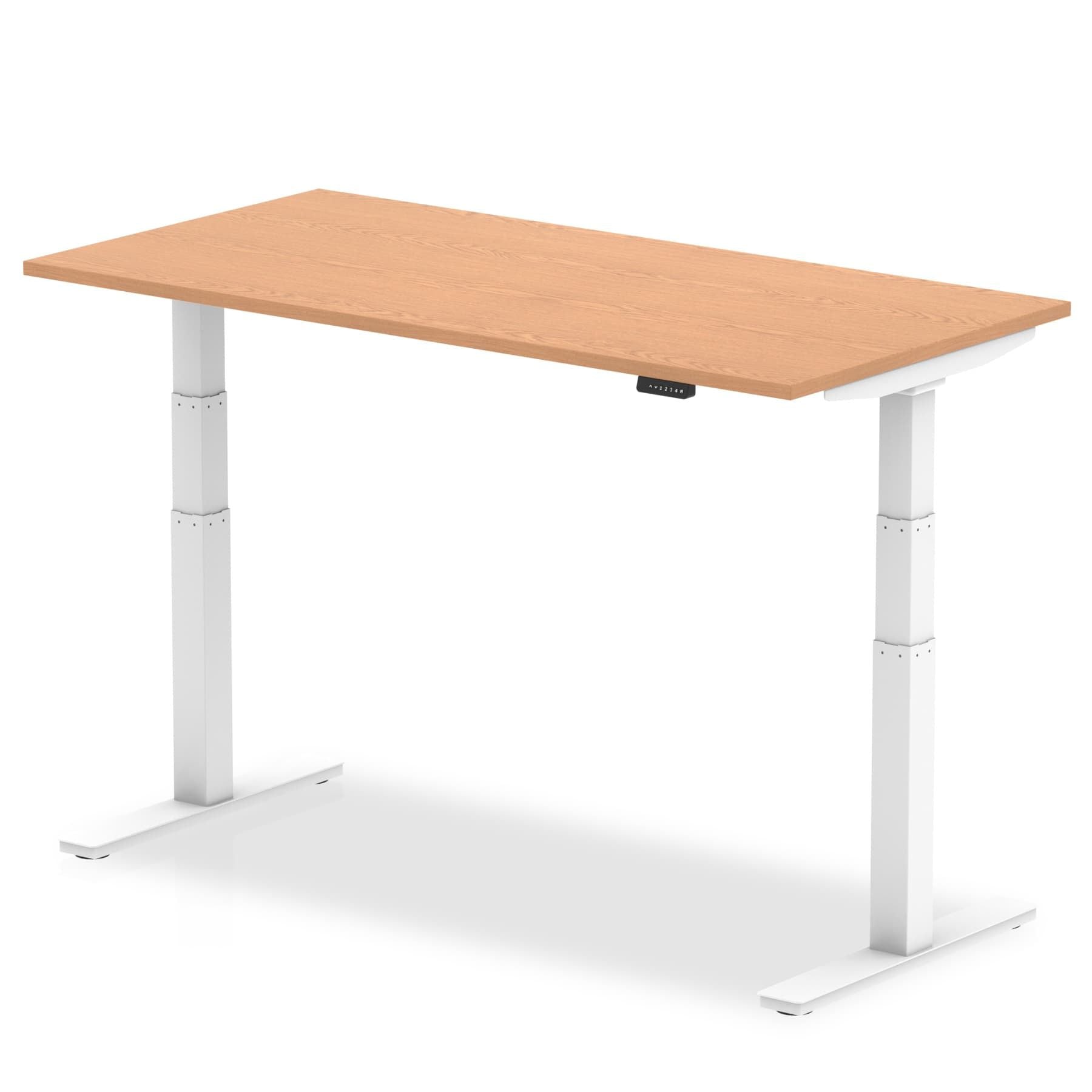 Air Height Adjustable Desk - 1200-1800mm Width, 800mm Depth, 660-1310mm Height, MFC Material, 5-Year Guarantee, Self-Assembly, Multiple Frame Colors