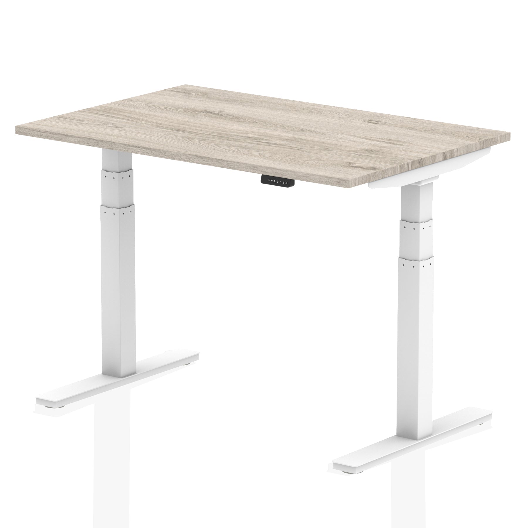 Air Height Adjustable Desk - 1200-1800mm Width, 800mm Depth, 660-1310mm Height, MFC Material, 5-Year Guarantee, Self-Assembly, Multiple Frame Colors