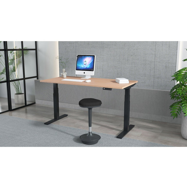 Air Height Adjustable Desk - 1200-1800mm Width, 800mm Depth, 660-1310mm Height, MFC Material, 5-Year Guarantee, Self-Assembly, Multiple Frame Colors