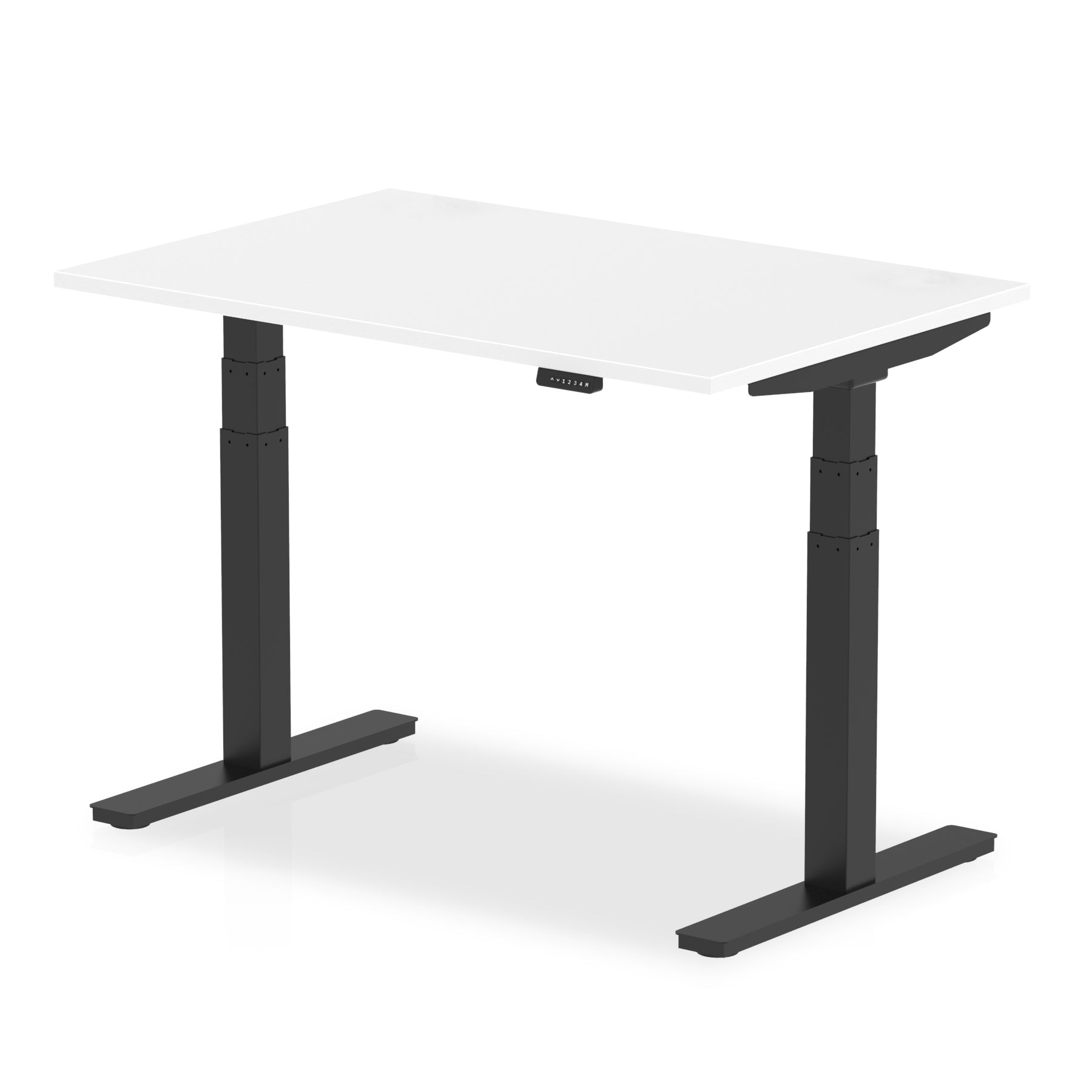 Air Height Adjustable Desk - 1200-1800mm Width, 800mm Depth, 660-1310mm Height, MFC Material, 5-Year Guarantee, Self-Assembly, Multiple Frame Colors