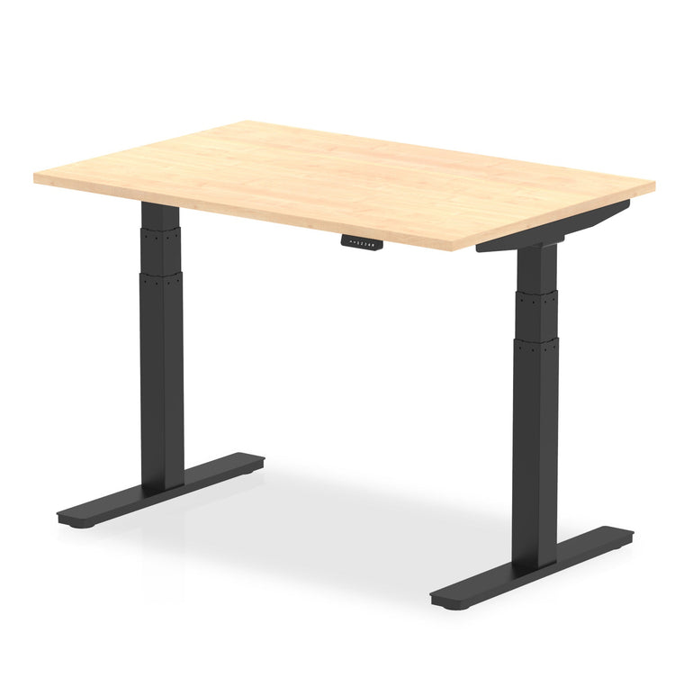 Air Height Adjustable Desk - 1200-1800mm Width, 800mm Depth, 660-1310mm Height, MFC Material, 5-Year Guarantee, Self-Assembly, Multiple Frame Colors