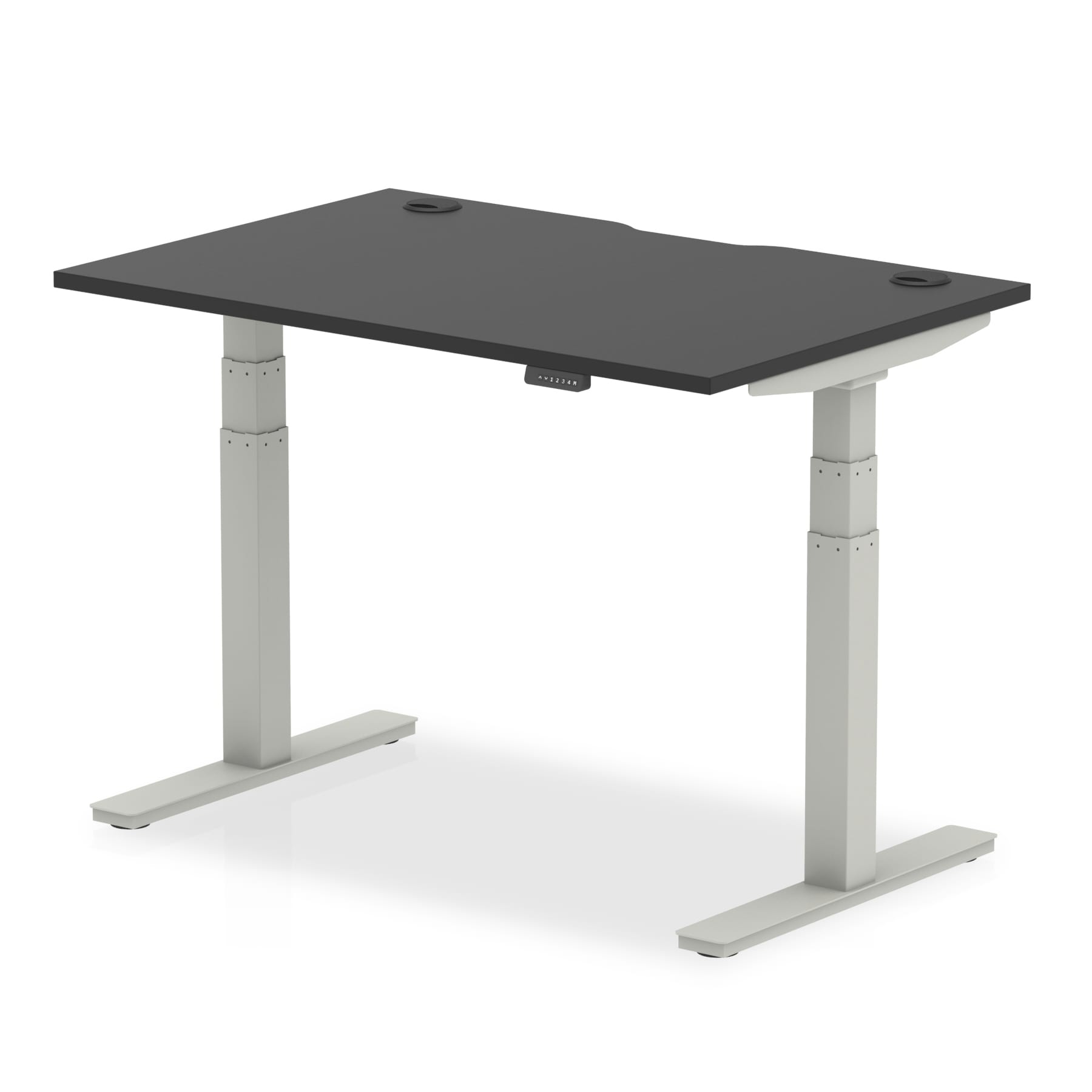 Air Black Series Height Adjustable Desk - Rectangular MFC Top, 1200-1800mm Width, 800mm Depth, 660-1310mm Height, 3 Frame Colors, 5-Year Guarantee